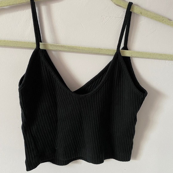 Topshop Black crop top - Picture 2 of 3